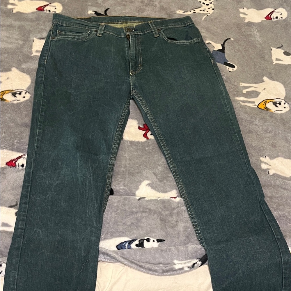 Levi's Men's Teal Straight Jeans